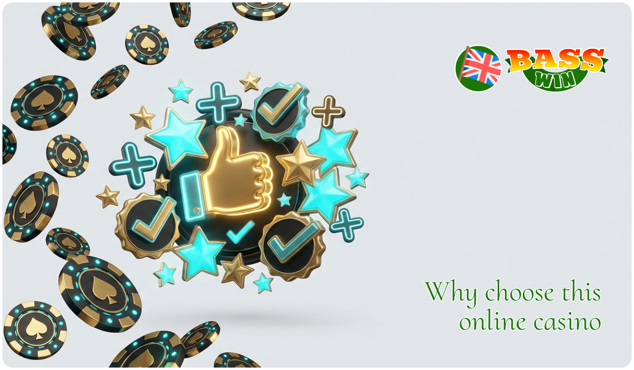 The best online casino in the UK, BassWin, has its advantages and its advantages
